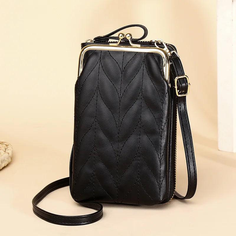 Casual Mini Crossbody Bag for Women Girls Travel Small Mobile P
