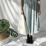 Canvas Handbags Reusable Vest Shopping Bag Women Tote Bolsas De Tela Eco Torba N