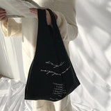 Canvas Handbags Reusable Vest Shopping Bag Women Tote Bolsas De Tela Eco Torba N