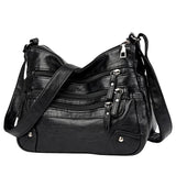 Soft Leather Shoulder Bags Multi-Layer Crossbody Handbag