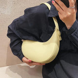 LEFTSIDE Summer PU Leather Underarm Handbag Hobo Crossbody Bag