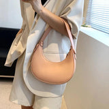 LEFTSIDE Summer PU Leather Underarm Handbag Hobo Crossbody Bag