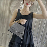 Diamond Women's Tote Shoulder Bag Chain Handbag Flap Crossbody