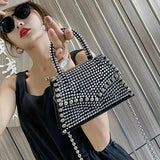 Diamond Women's Tote Shoulder Bag Chain Handbag Flap Crossbody