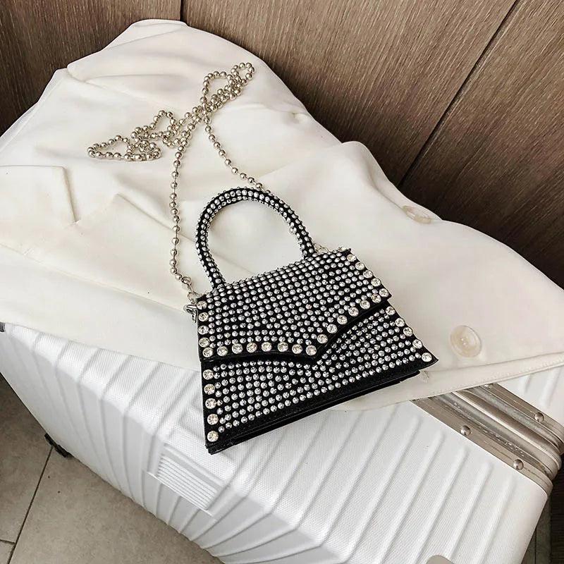 Diamond Women's Tote Shoulder Bag Chain Handbag Flap Crossbody