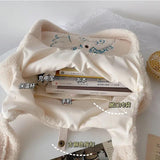 Soft Shopping Bags School Bag for Girls Women Lamb Fabric Shoulder Bag Fluffy Fu