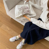 Cartoon Cloth Stickers Handbags Canvas Shoulder Bags Totes Girl satchels