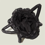 Winter Women Big Tote Quilted Handbag Female Large Capacity Cotton Down Bag