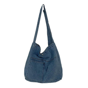 Canvas Shoulder Crossbody Women's Bag Denim Girl Students Messenger Book Bag