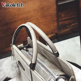 Vintage PU Leather Women Handbags Small Shopping Bag K80