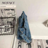 Women Denim Crossbody Bag Casual Satchel Girl Totes Soft Handbag