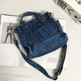 Women Denim Crossbody Bag Casual Satchel Girl Totes Soft Handbag