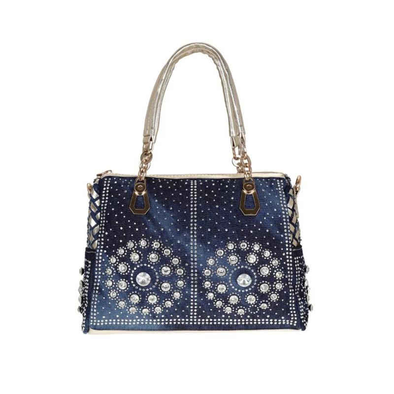 High Women Denim Handbags Large Capacity Ladies Shoulder Messenger Bags