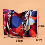 High Capacity Shoulder Bags for Women, Oxford Cloth Tote Bag