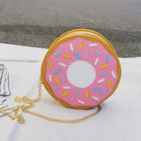 Funny 3D Donuts Messenger Bag Chain Soft Harajuku Handbag