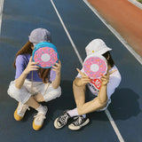 Funny 3D Donuts Messenger Bag Chain Soft Harajuku Handbag