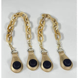 Yellow Pink Handle For Obag Beach Handbag