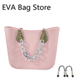 Yellow Pink Handle For Obag Beach Handbag
