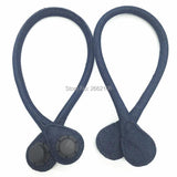 Long Denim Fabric Handles for Women's Bags - 2 pcs