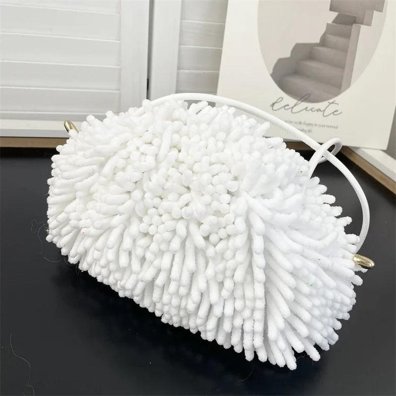 Plush Cloud Bag Women Shoulder Bag Dumpling Crossbody Messenger Bags