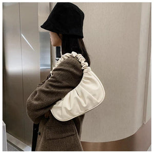 Summer Pleated Handlebags Cloud Bags Armpit Bag