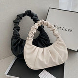 Summer Pleated Handlebags Cloud Bags Armpit Bag