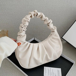 Summer Pleated Handlebags Cloud Bags Armpit Bag