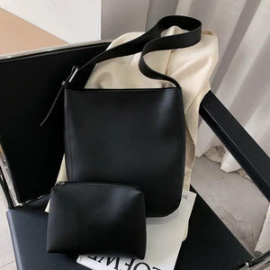 Vintage Pu Leather Composite Bags Large Capacity Messenger Bags