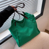 Vintage Canvas Shoulder Bag Large Capacity Zipper Bookbag Handbag