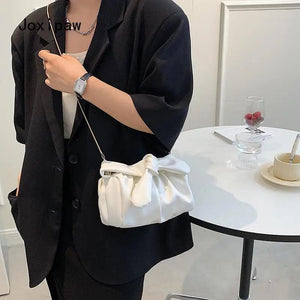 Vintage Pu Leather Zipper Shoulder Bag