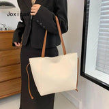 Vintage Solid PU Leather Bow Shoulder Bag for Women