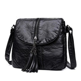 Women Messenger Bag Crossbody Female Flap Shoulder Bag Soft Leather Handbag