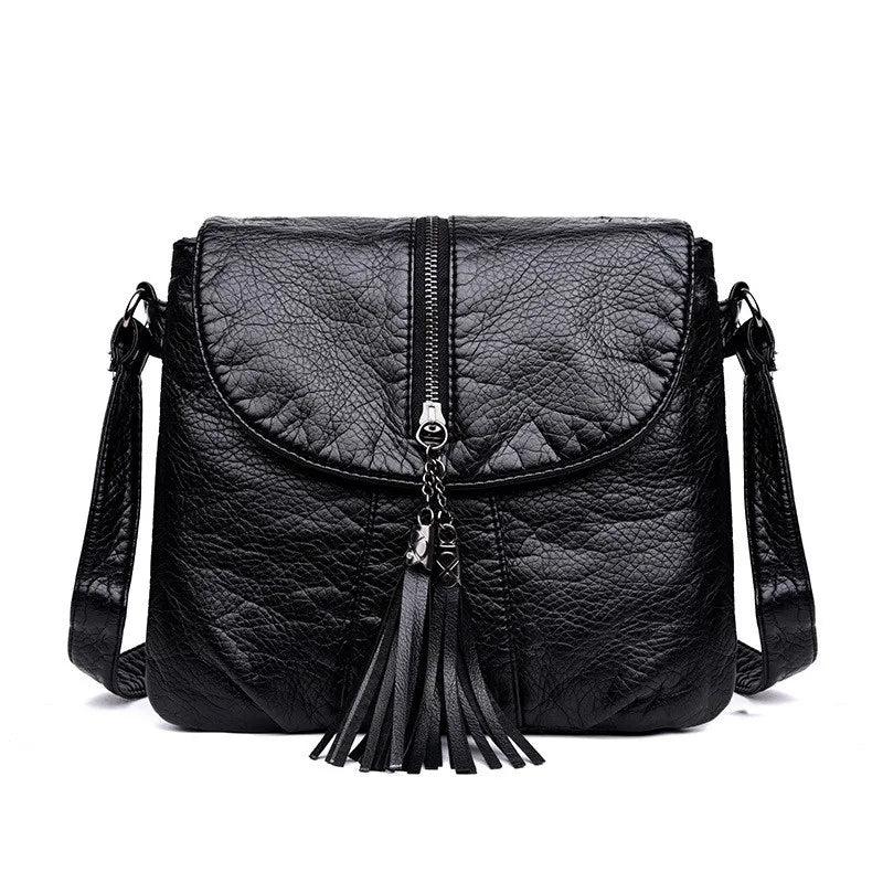 Women Messenger Bag Crossbody Female Flap Shoulder Bag Soft Leather Handbag