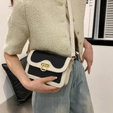 Women's Retro Shoulder Bag Casual Portable Versatile Handbag Crossbody Small Squ