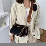 Women Small PU Leather Shoulder Bag Three in One Handbags