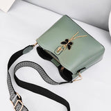 Women Handbag Butterfly Tassel PU Leather Messenger Bags