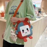 Girl Cartoon Messenger Bag Small Shoulder Crossbody Handbag