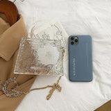 Transparent Small Phone Bag Chain Handbag Lipstick Messenger