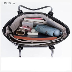 Winter Shoulder Bags High Leather Women Handbag Large Capacity Ladies Tote Bag