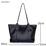 Winter Shoulder Bags High Leather Women Handbag Large Capacity Ladies Tote Bag