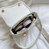 Women's PU Leather Saddle Bag Crossbody Handbags