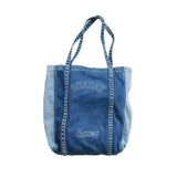 Famous Women Handbag Large Capacity Denim Shoulder Bag