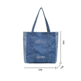 Famous Women Handbag Large Capacity Denim Shoulder Bag
