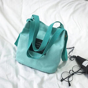 Canvas Single Strap Mini Crossbody Bag for Women