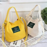 Canvas Single Strap Mini Crossbody Bag for Women