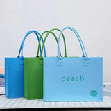 2pcs Felt Handbags Lightweight Large Capacity Shoulder Bags