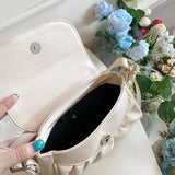 Small Cloud Handbag for Women Soft Waxy Bag