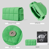 Small Shoulder Bag Women Fluffy Handbag Female Solid Totes Crossbody Bag