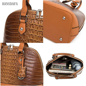 Womens Leather Shoulder Bags 3 Piece Set Large Capacity Tote Ladies Crossbody Ba