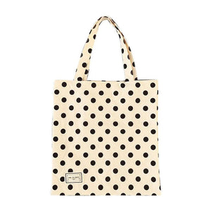 YAOKU Retro Wave Point Canvas Shoulder Bag